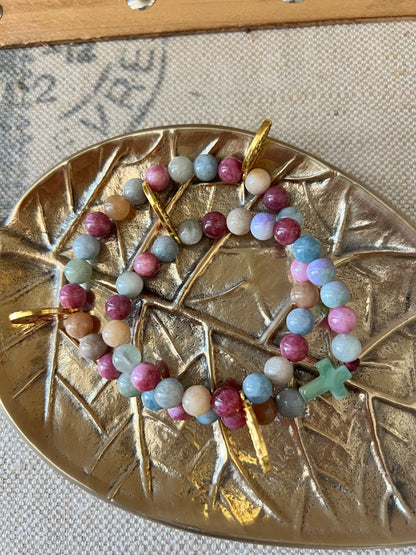 Rosarios de Porcelana con bolsita * María Mayo *