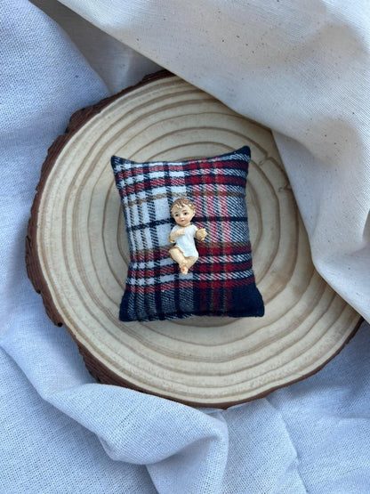 Niño Jesús Almohadita - Adviento Azul Marino