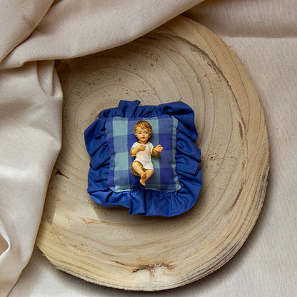 Niño Jesús Almohadita Volante - Emaús Lavanda y Mint