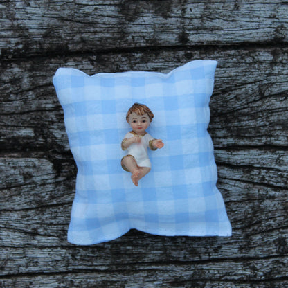 Niño Jesús Almohadita - Emaús Azul Cielo