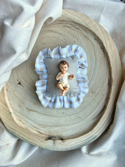 Niño Jesús Almohadita Volante - Emaús Beige